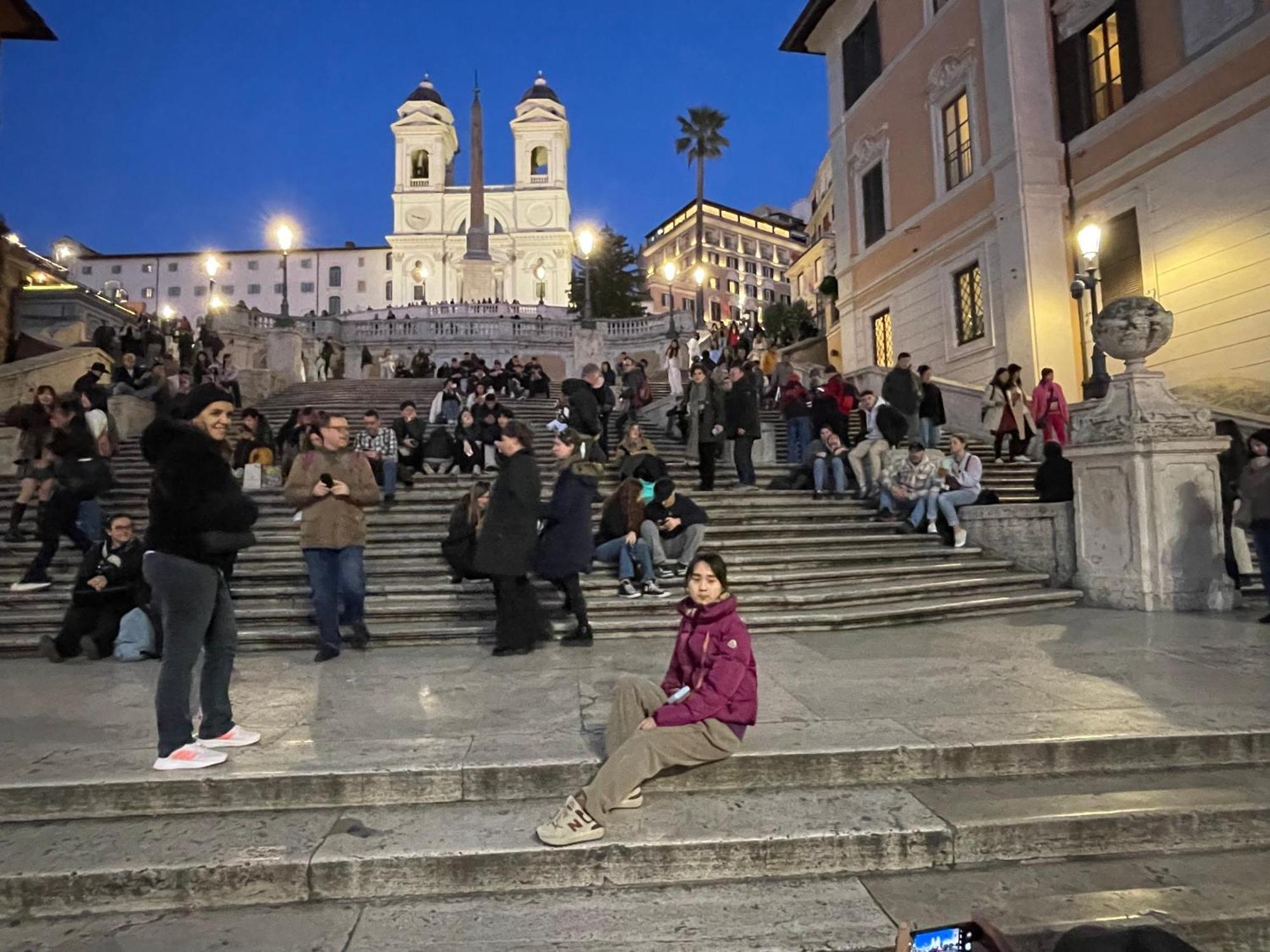 Spanish Steps Rome View Eksteriør billede